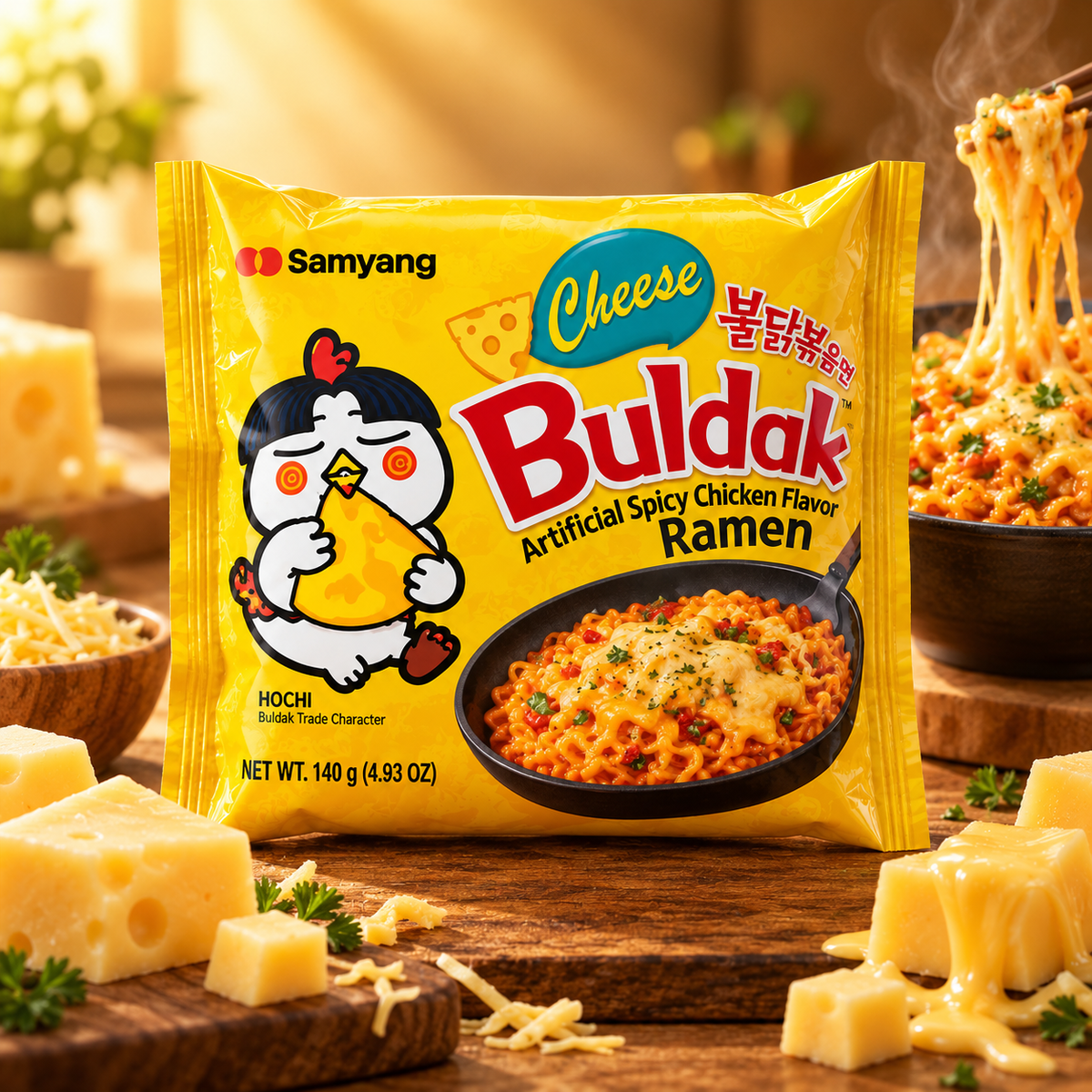 Samyang Buldak Cheese Ramen 140 g – zusätzliche Käse-Ramen Produktaufnahme