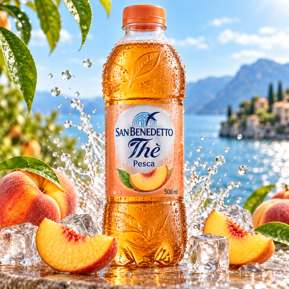 San Benedetto Pesca 500 ml – zusätzliche Pfirsich-Eistee Produktaufnahme