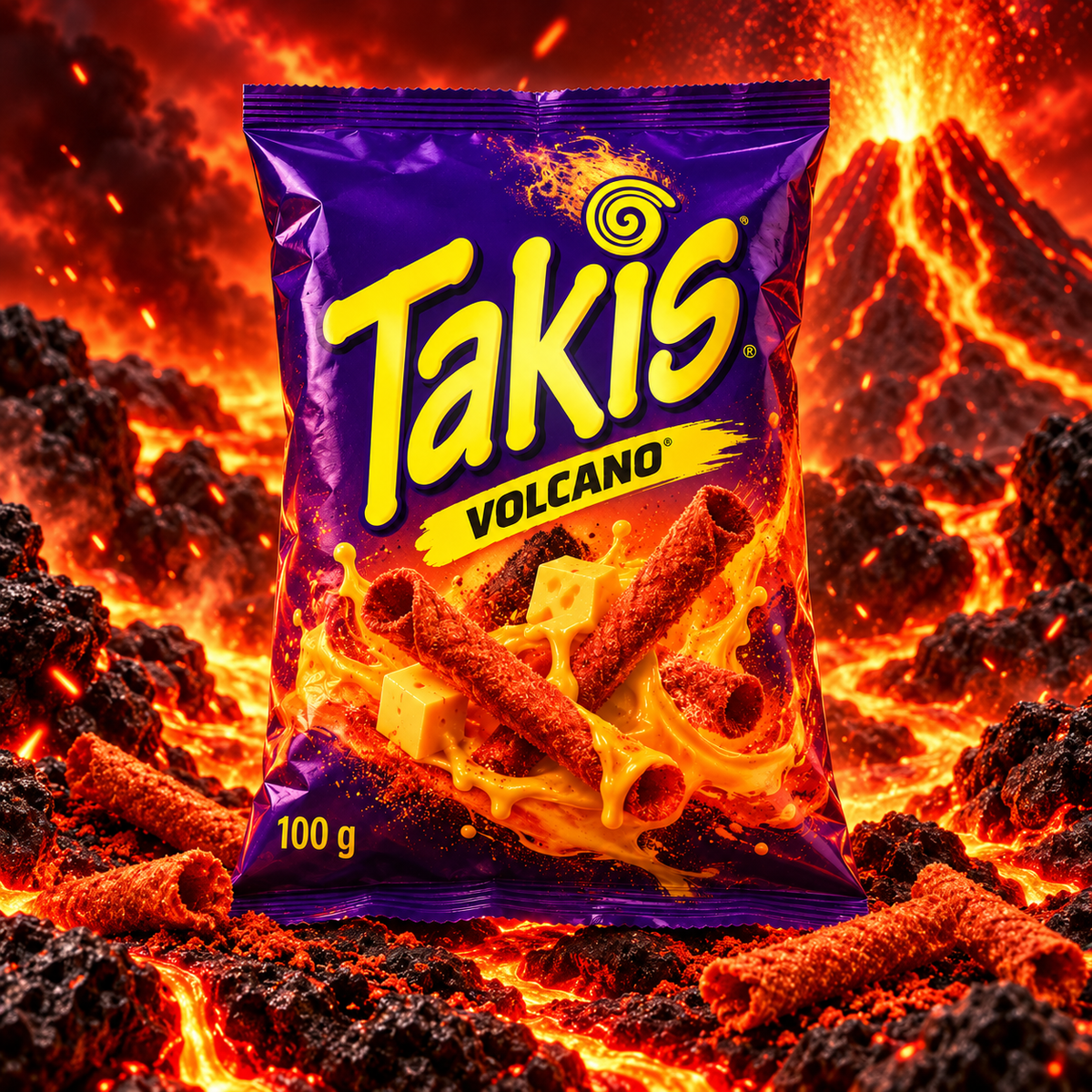 Takis Volcano 100 g – zusätzliche Lava-Produktaufnahme